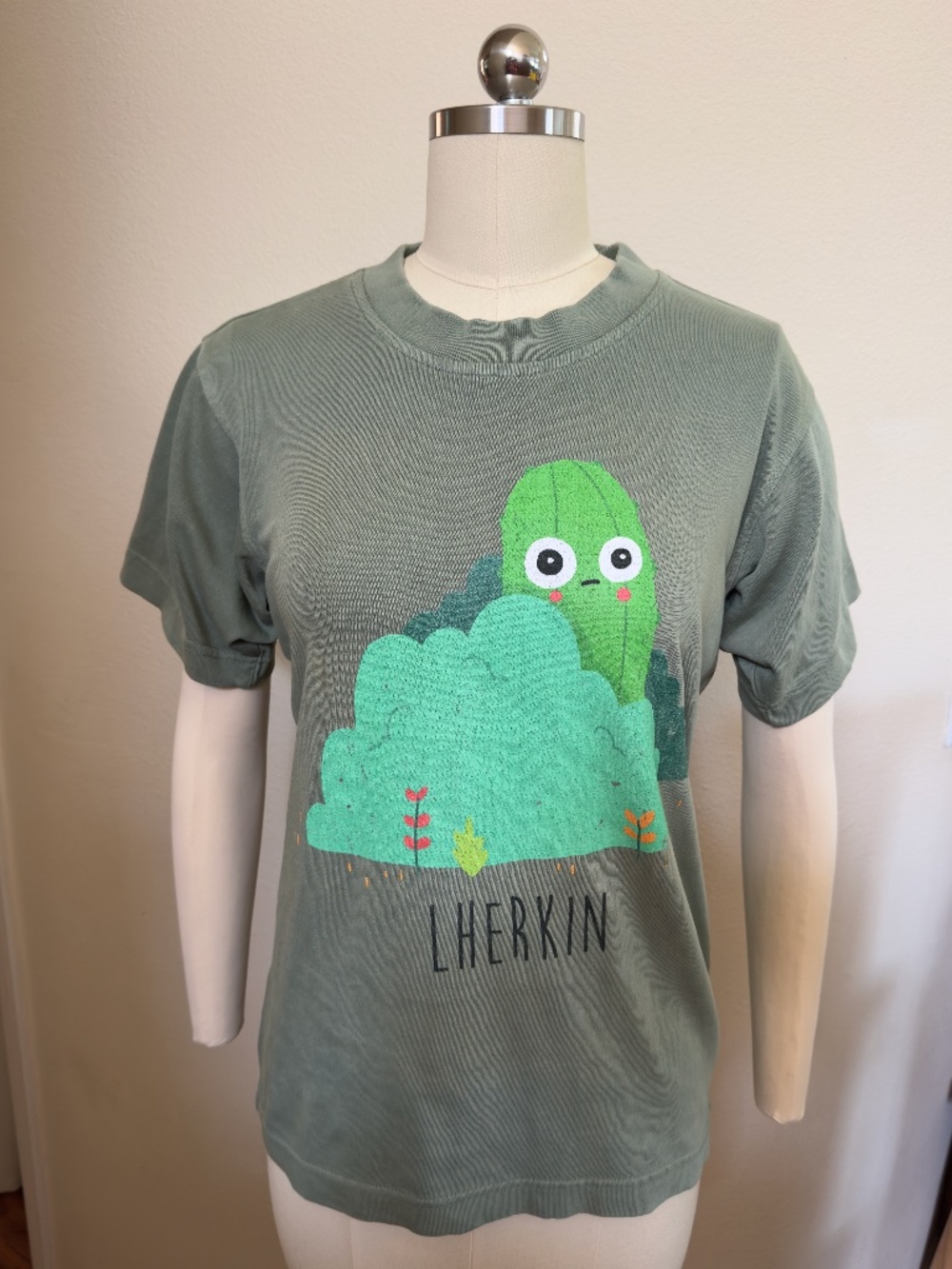 NEW - Gherkin: Always Lherkin Streetwear T-Shirt, Male Fit | Small, Leaf green